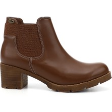 GÖNDERİ Kadın Taba  Kalın Topuklu Chelsea Bot