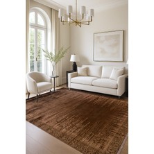 Poema PO005 Kahverengi Uzun Ömürlü Yumuşak Dokulu Salon Mutfak Koridor Oturma Odası Yolluk Halı