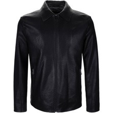 Tamer Tanca Erkek Hakiki Deri Siyah Deri Mont 571 Z-16 Erk Derımont Y25 Sıyah Lazer