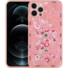 Sickossi iPhone 13 Pro Max Kılıf Desenli Sert Silikon Scks Mumila Kapak-Pink Mouse