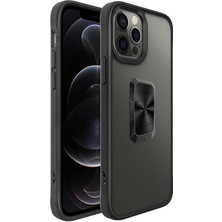 Sickossi iPhone 12 Pro Max Uyumlu Scks V-Bax Kapak-Siyah