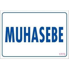 Muhasebe Uyarı Levhası 17,5X25 KOD:1773