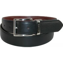 Tommy Hılfıger Erkek Kemer 11TL08X013-BLK-TAN