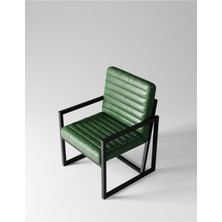 Hitit Dekorasyon Hair Siyah Metal Sandalye Deri