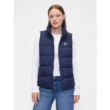 Gap Kadın Lacivert ColdControl Puffer Şişme Yelek