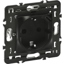 Legrand 079171L Top. Priz + C Tipi USB Şarj Prizi 16A, 1.5A ,7.5W 2m Siyah