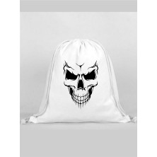 Kuru Kafa Baskılı Sırt Çantası - Ip Büzgülü Spor Çanta