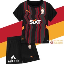Galatasaray Orijinal Lisanslı 24-25 Siyah 5 Yıldızlı Çocuk Forma Set
