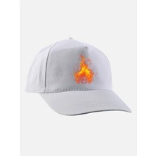 Ateş Baskılı Şapka - Ateş Model Şapka