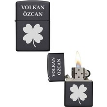 Özcan Tasarım Kişiye Özel Yonca Baskılı Metal Çakmak