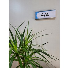 Ilköğretime Özel Ayın Fırsatı Okul Sınıf Kapı Isimliği Alüminyum Metal Çerçeveli YAPIŞKANLI-20X9