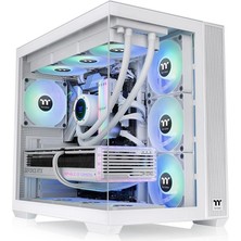 Thermaltake View 380 Beyaz 4X120MM Argb Fanlı Back-Connect Destekli Midt Atx Kasa