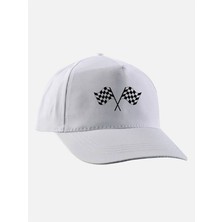 Finişh Baskılı Şapka - Finişh Bayraklı Şapka