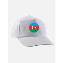 Azerbaycan Baskılı Şapka - Azerbaycan Bayraklı Şapka