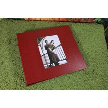 NRCN 10x15 cm 600’lük Deri Klasör Tipi Fotoğraf Albümü Kırmızı
