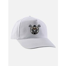 Motorcu Baskılı Şapka - Motorcu Şapkası