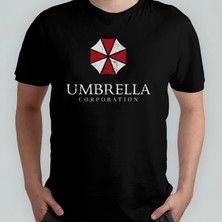 Pixxa Resident Evil Umbrella Corporation %100 Pamuklu Bisiklet Yaka T-Shirt Model 1