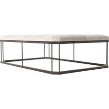 Hitit Dekorasyon Cope Siyah Metal Bench