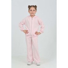 Toontoy Kız Çocuk Çizgili Eşofman Takım