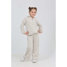 Toontoy Kız Çocuk Çizgili Eşofman Takım