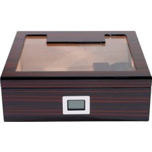 Premiumquality Laureles Kahverengi Sedir Humidor Puro Seti