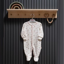 Tiffany Baby Kız Bebek Cute Cats Patikli Tulum Ekru 34033