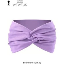 Weweus Düz Lila Premium Kadın Saç Bandı