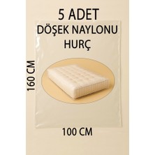 5 Adet 160CM×100CM Şeffaf Naylon Taşınma Saklama Döşek Naylonu Torbası Hurç