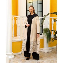 42852 Içi Sıfır Kol Dışı Alt Kısmı Çiçek Detaylı Lastikli Büyük Beden Takım #02-25#