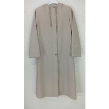 44024 Önden Fermuarlı Çıt Çıtlı Cepli Kapüşonlu Bomonti Kumaş Kap Qks Kap  #22-12#