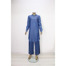 61055 Tunik Önden Yarım Fermuarlı Tansel Tunik Qys Tunik #24-05#
