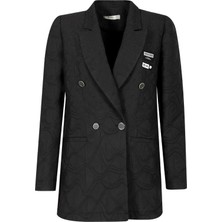 Kapitone Kruvaze Yaka Astarlı Uzun Kol Günlük Ceket Qks Günlük Ceket 221401046 #22-12#