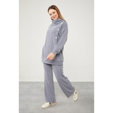 210067 Tunik Yandan Patlı Selanik Kumaş Qks
