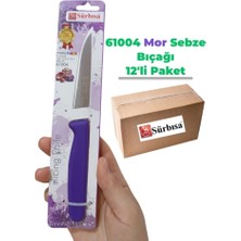 Sürbisa 61004 Sebze Bıçağı Mor 1 Koli (12 Adet)