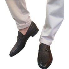 Oktay Kundura Erkek Klasik Deri Bağsız Toka Detaylı Mikrolight El Işçiliği S1476 Ayakkabı