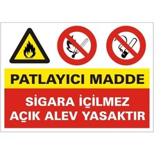 Patlayıcı Madde Sigara Içilmez Levhası