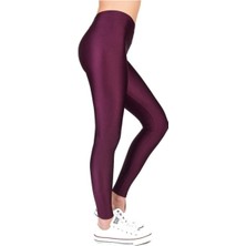 Kadın Parlak Disco Tayt