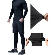 Uzun Termal Sporcu Taytı Futbol Tayt Şort Altı Tayt