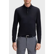 Boss Logolu Interlok Pamuklu Polo Yaka Sweat Erkek Polo Yaka Sweat 50468392 404