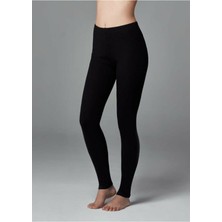 Kadın Siyah Kışlık Termal Tayt