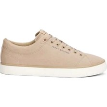 Tommy Hilfiger Th Hı Vulc Low Core Canva Krem Erkek Sneaker