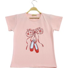 Girl Hood Ayakkabı Tshirt Pudra