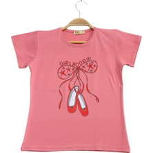Girl Hood Ayakkabı Tshirt Gül Kurusu