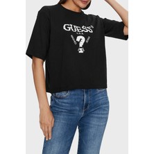 Guess Aurelie Pamuklu Payetli Relaxed Fit Bisiklet Yaka T Shirt V4YI06I3Z14 Bayan T Shirt V4YI06 I3Z14 FJ8N