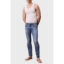 Calvin Klein Streç Pamuklu Skinny Fit Düşük Bel Jeans LV04RC712GX6S Erkek Kot Pantolon LV04RC712G X6S