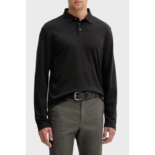 Calvin Klein Pamuklu Regular Fit Düğmeli Polo Yaka Sweat LV040EM909UB1 Erkek Polo Yaka Sweat LV040EM909 Ub1