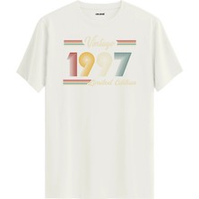 Colermi Klasik Vintage Tişört 1997 Tarihli Doğum Günü Hediyesi Bisiklet Yaka  Vintage Tshirt