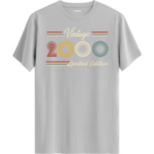 Colermi Klasik Vintage Tişört 2000 Tarihli Doğum Günü Hediyesi Bisiklet Yaka  Vintage Tshirt