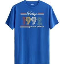 Colermi Klasik Vintage Tişört 1992 Tarihli Doğum Günü Hediyesi Bisiklet Yaka  Vintage Tshirt