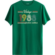 Colermi Klasik Vintage Tişört 1988 Tarihli Doğum Günü Hediyesi Bisiklet Yaka  Vintage Tshirt